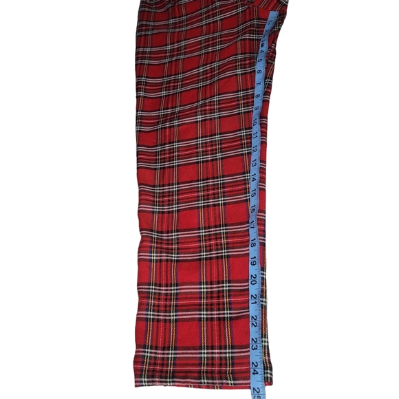 URBAN RENEWAL red plaid high waist tapered pants - Picture 8 of 8